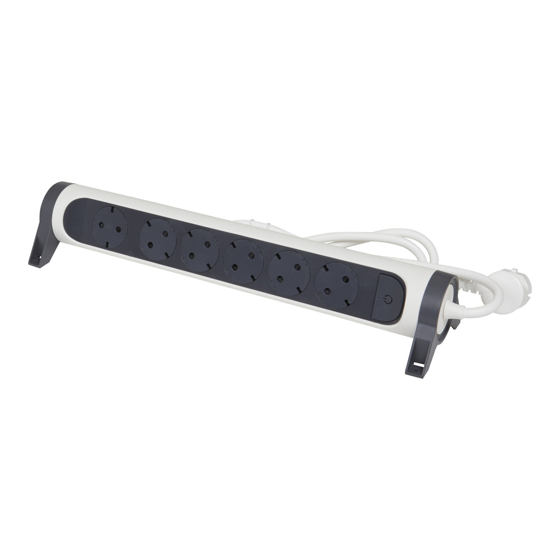 Legrand Premium Drehbarer 6 Outlet Überspannungsschutz mit 1,5m Kabel (Europäische Steckdose) - 694533 [5 Stück]