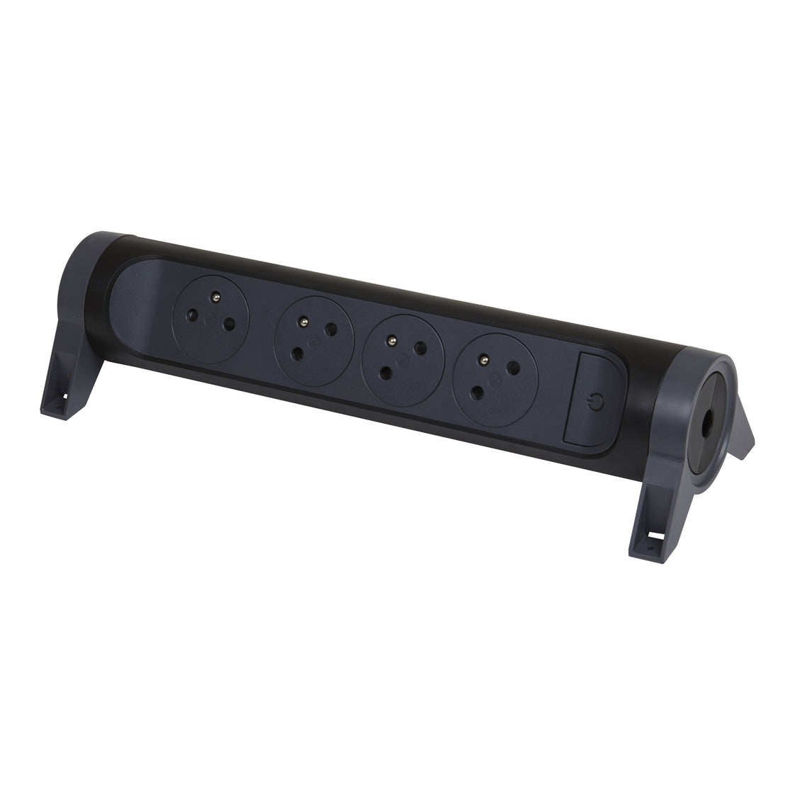 Legrand Premium Steckdose 4x2P Mit Erde Ohne Kabel Schwarz (Europäische Steckdose) - 049466 [5 Stück]