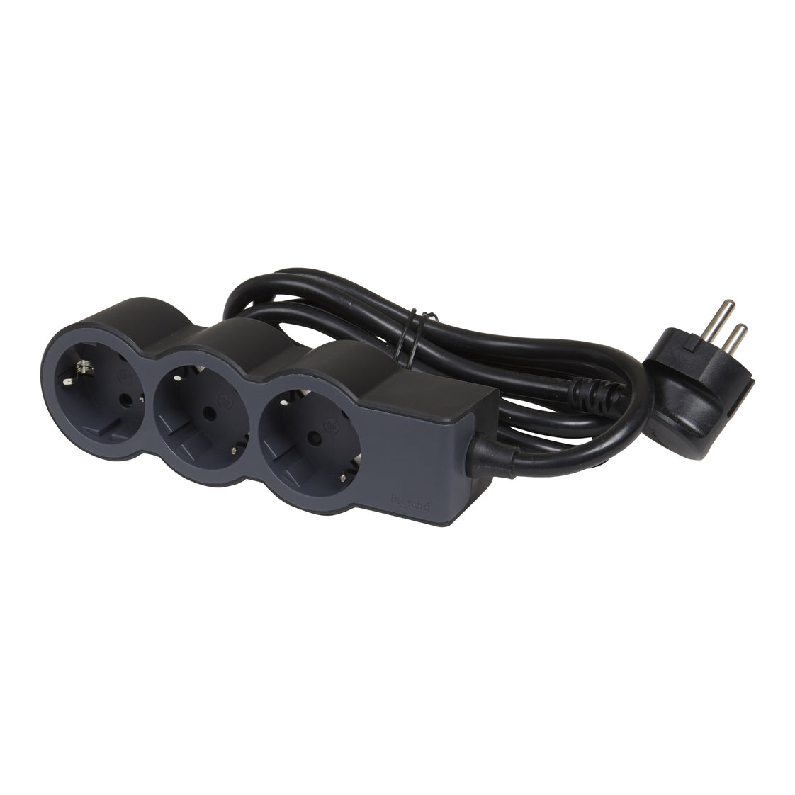 Legrand Standard Buchse 3x2P+A 1,5m Kabel - Schwarz - 694550 [10 Stück]