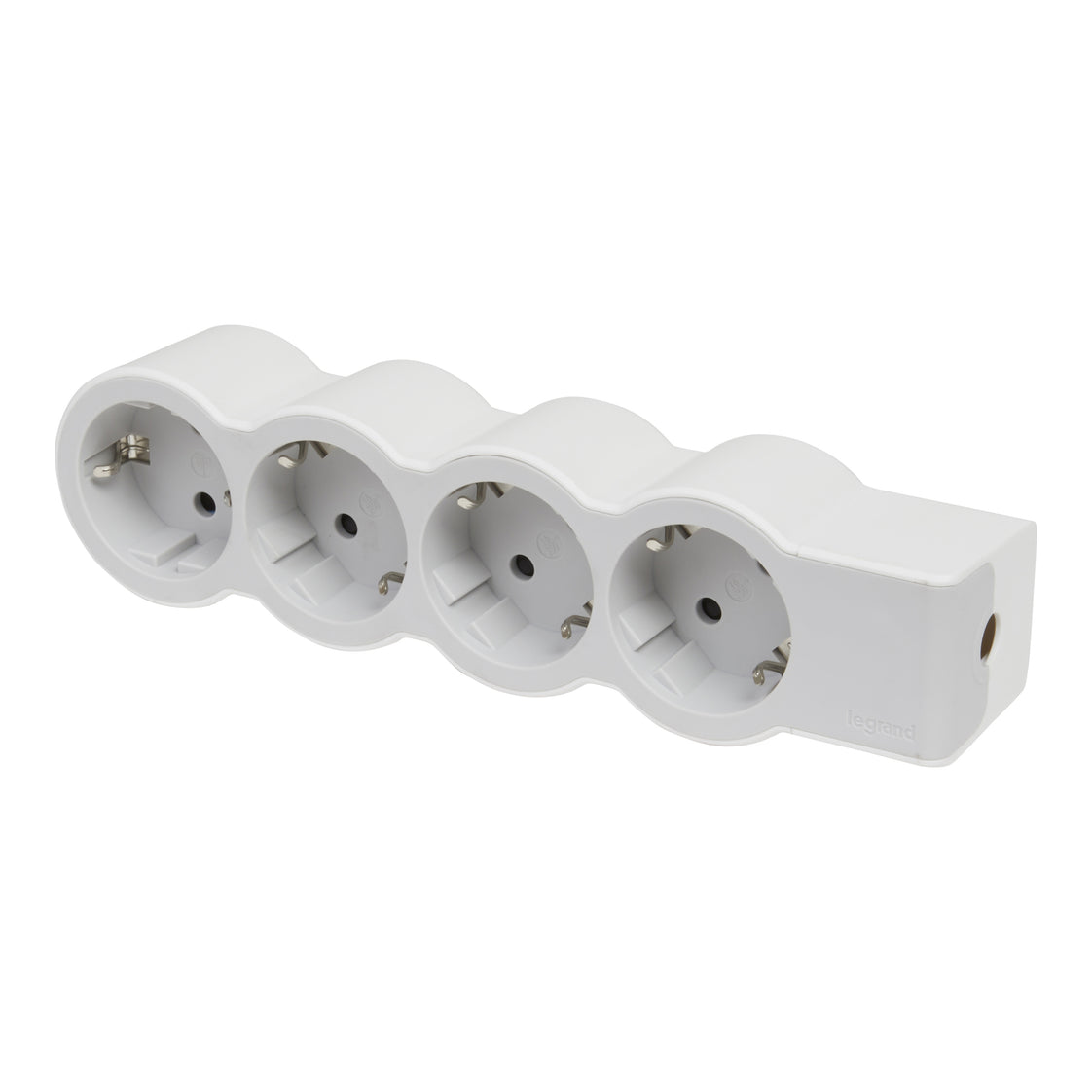 Legrand Standard Outlet 4X2P+A ohne Kabel weiß-grau (Europäische Steckdose) - 694575 [10 Stück]