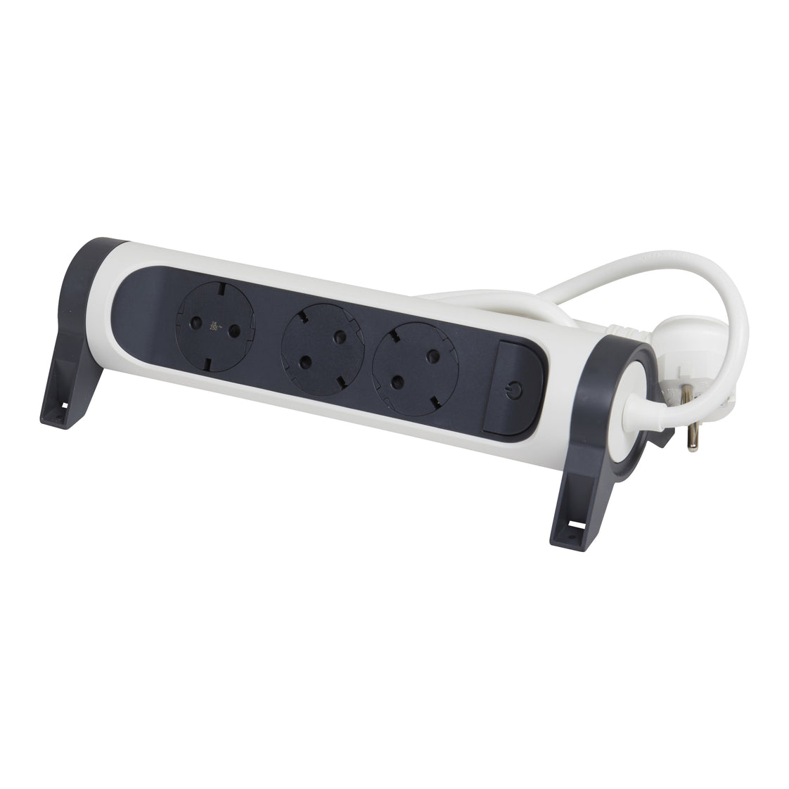 Legrand Premium Buchse 3x2P+A 1,5M Kabel Schwarz-Weiß (Europäische Steckdose) - 694527 [5 Stück]