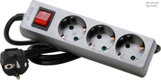 Kopp 3V Kabel zentral mit Schalter Titan 1.4m - 129743008 [10 Stück]
