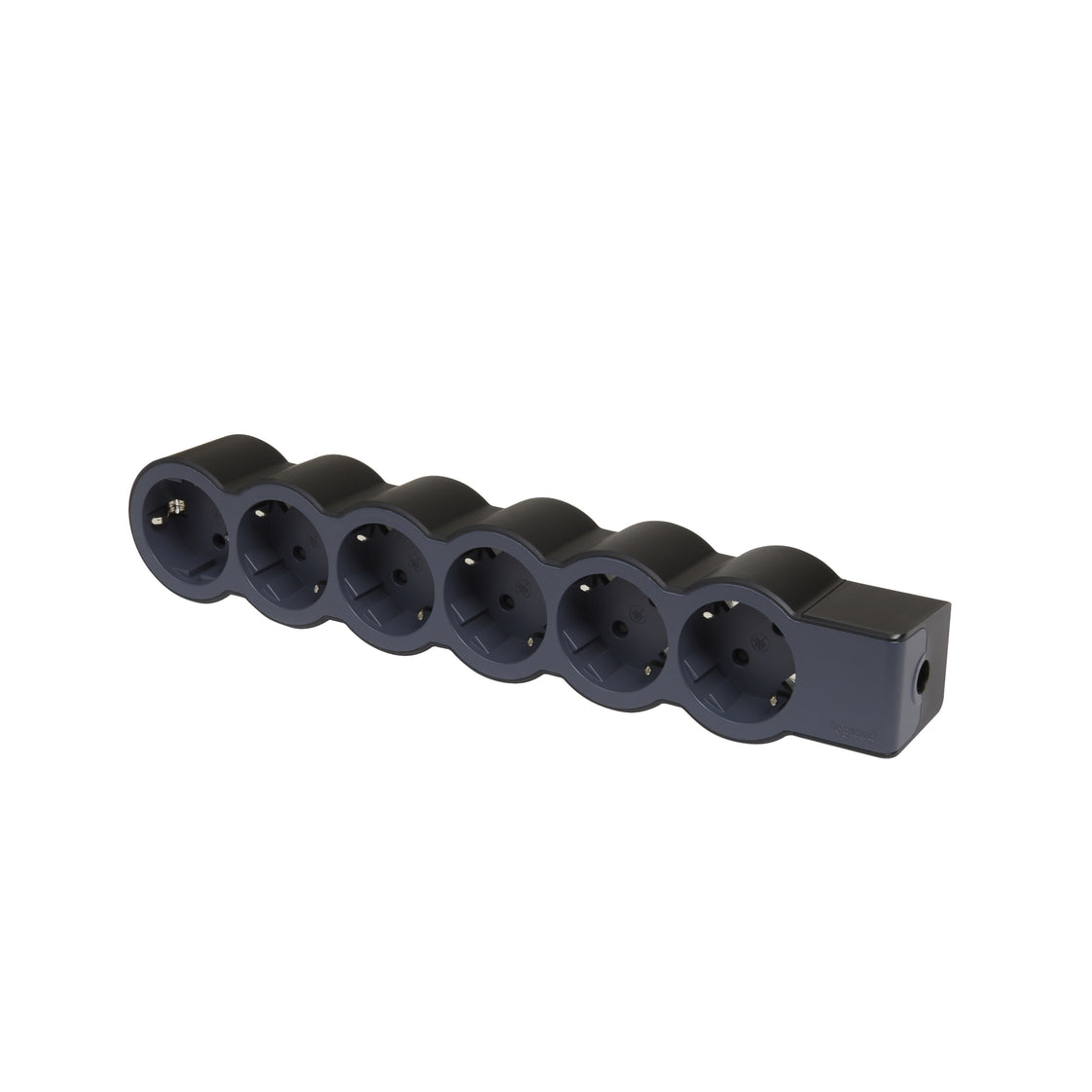 Beinrand Standard Buchse 6x2P+A ohne Kabel Schwarz (Europäische Steckdose) - 694580 [10 Stück]