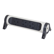 Legrand Premium 3x2P+A Buchse ohne Kabel Schwarz-Weiß (Europäische Steckdose) - 694543 [5 Stück]