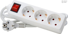 Kopp Schalterbuchse 3-Wege Arctic White Edge - 129713007 [10 Stück]