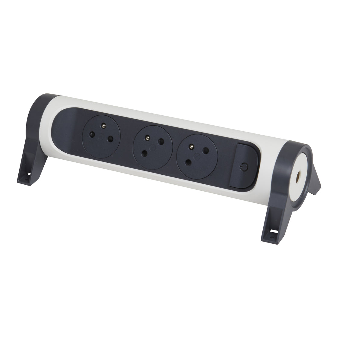 Legrand Premium 3x2P Steckdose mit Erde ohne Kabel Schwarz-Weiß (Europäische Steckdose) - 049464 [5 Stück]