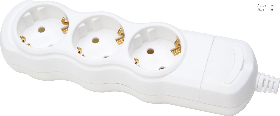 Kopp 3 Port Buchse Arctic White ohne Kabel - 120301007 [5 Stück]