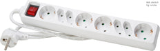 Kopp 8-Wege Steckdosenschalter Arctic White Edge - 129502003 [10 Stück]