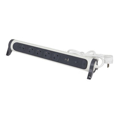Legrand Premium USB A+C 5x2P Sockel 1.5m Schwarz-Weiß (Europäische Steckdose) - 049420 [5 Stück]
