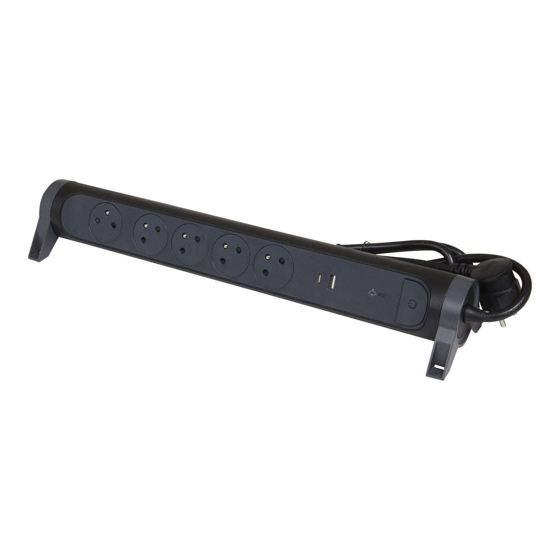 Premium USB A+C Steckdosenleiste 5 Steckdose 1.5m Schwarz (Europäische Steckdose) - 049428 [5 Stück]