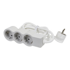 Legrand Standard Outlet 3x2P+A 1.5M Kabel weiß-grau - 694549 [10 Stück]