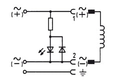 Stecker 12-24V AC/DC (DIN - A) mit LED - Burkert 2508 008360