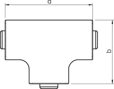OBO T-Stück Rohrdurchführung - 6158498 [4 Stück]