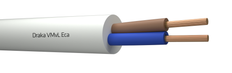 Draka VMVL Eca 2x1.5mm Weißes Flexibles Vinylkabel - 803868 [100 Meter]
