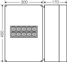 Hensel K7052 IP65 Verbindungsdose 5-Polig 95mm² - K 7052