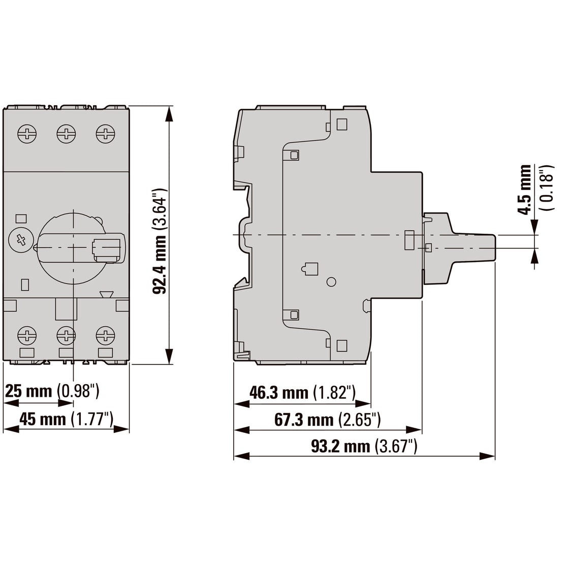 Eaton PKZM0 Motorschutzschalter 0.1-0.16A - 072730