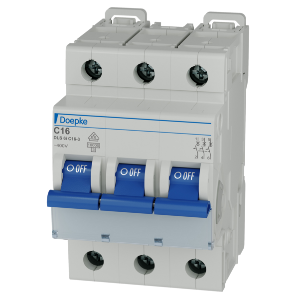 Doepke DLS 6I C16 3-Poliger 10kA Schutzschalter - 09916293