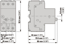 Eaton PKZM01 3-Poliger Motorschutzschalter 4-6.3A - 278483