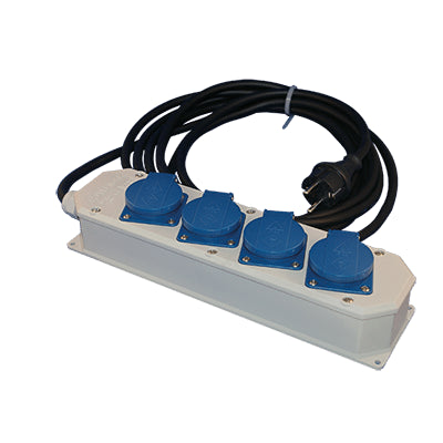 Hateha 4-Wege Industrielle Stromverteilungsbox 16A 230V - 12.212.012