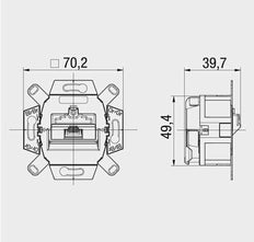 OCS Datenbuchse Twisted Pair - 136104030