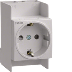 Hager-Komponente für din-Rail Wandsteckdose Modular (Europäische Steckdose) - SNS016