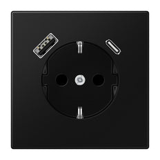Jung LS RANGE Wandsteckdose (WCD-Schaltgerät) (Europäische Steckdose) - LS1520-15CASWM