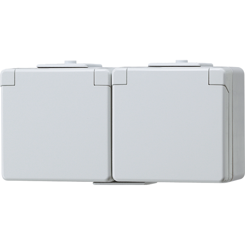 Jung WG600 Wandsteckdosenbox (WCD-Schaltanlage) (Europäische Steckdose) - 622NW