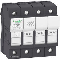 3-Phasen Plus Neutral 32A Sicherungshalter 10x38mm TeSys - DF103N [3 Stück]