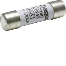 Hager Weber Industrielle Zylindrische Sicherung 16A 500V 10x38mm - LF316G [10 Stück]