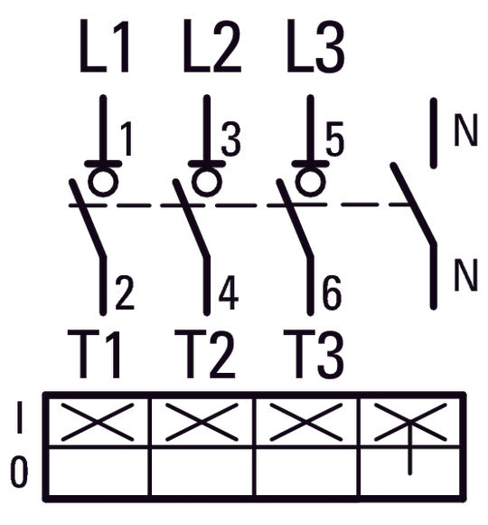 Eaton DMM 125A 4-Pole Schalter Trennschalter Mit Grauem Griff - 6096805