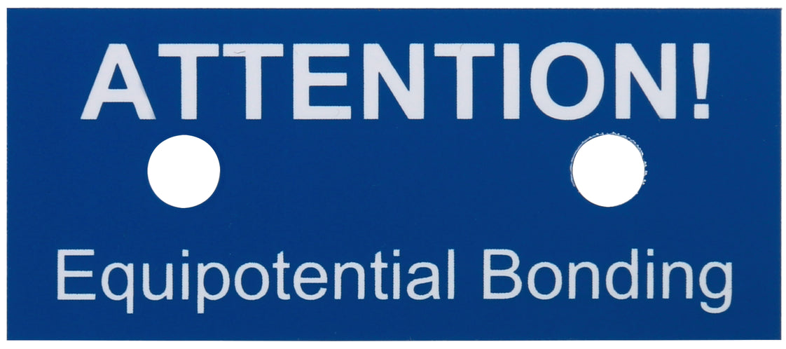 Dehn Equipotential Bonding Instruction Plate - 480599 [10 Stück]