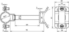 HVI Ex P85 Halter StSt Für Leiter D 27mm Dist 85mm - 275454 [10 Stück]