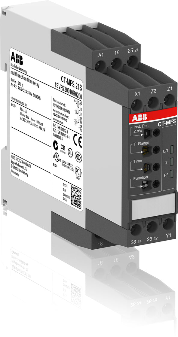 ABB CT-MFS.21S Multifunktionales Zeitrelais 24-240V AC/DC - 1SVR730010R0200