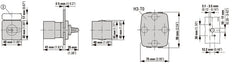 T0 Serie Steuerungsschalter 20A Hand-0-Auto IP65 Panelmontage - 019872