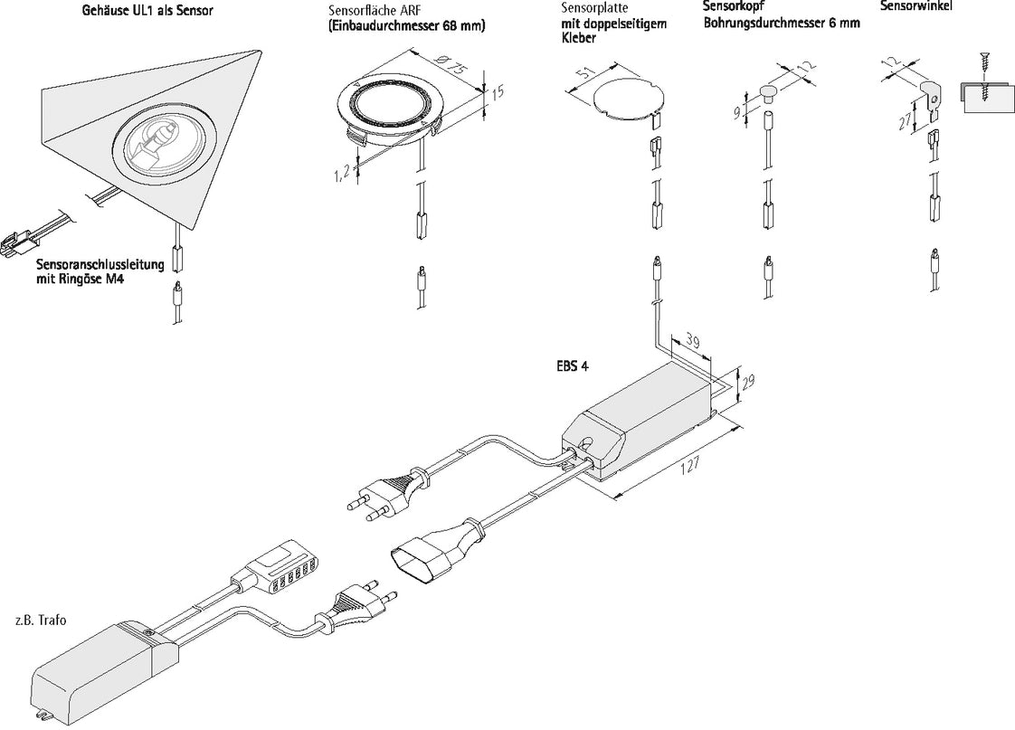 Hera EBS Elektronischer Schalter (komplett) - 50611030101