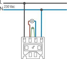 IP55 Zwei Polige Steuerungsschalter 10AX 250V Mit Steckeranschlüssen - 761-37205