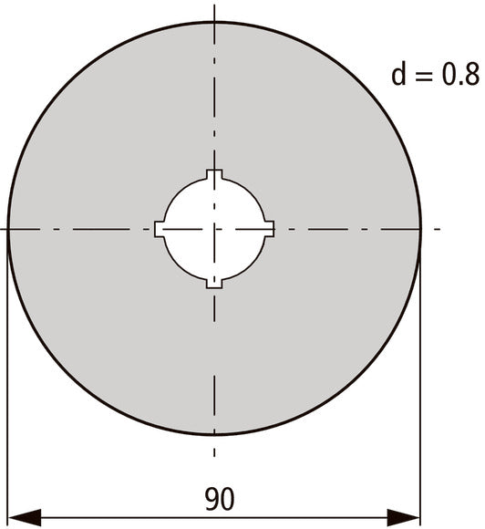 Eaton M22-XAK Not-Aus-Schild 90mm Gelb - 216464