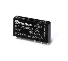 Ultra Dünnes PCB Relais 6A 12VDC Einzel CO Kontakt AgNi - 34.51.7.012.0010