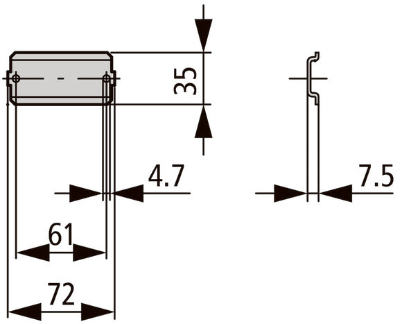 Eaton TS-CI-K1 Hutschienen-Befestigungsschiene Für Kleine Gehäuse - 206901 [2 Stück]