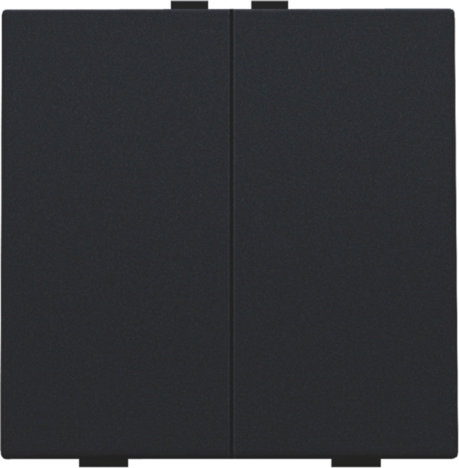 Niko Home Control Doppelter Druckknopf Schwarz Beschichtet - 161-51002