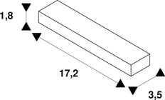 SLV 1-Phasen Schienenverbinder Mit Stromversorgung Schwarz - 143100