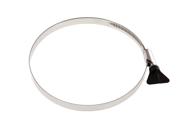 130 - 150 mm Schlauchschelle mit einem Edelstahl 304 12 mm Band mit Schmetterlingsgriff - Norma