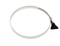 130 - 150 mm Schlauchschelle mit einem Edelstahl 304 12 mm Band mit Schmetterlingsgriff - Norma