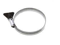 60 - 80 mm Schlauchschelle mit verzinktem Stahlband 12 mm mit Schmetterlingsgriff - Norma [5 Stück]
