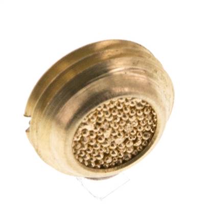 G1/4'' Kompakter Pneumatischer Miniatur Schalldämpfer aus Sinterbronze [5 Stück]