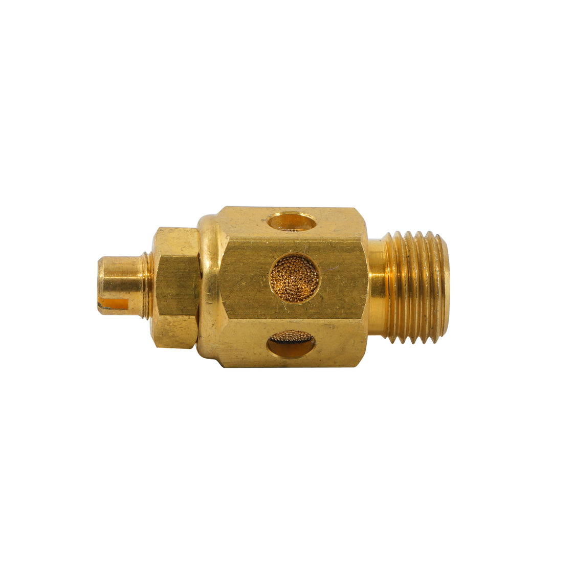G1/4'' Messing-Drosselventil mit Schalldämpfer