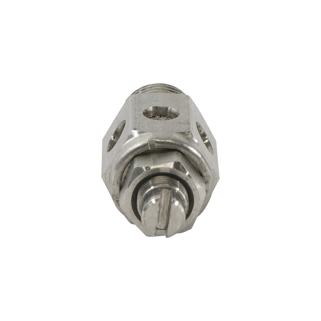 G1/2"-Edelstahl-Drosselventil mit Schalldämpfer