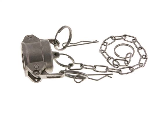 Camlock DN 25 (1'') Edelstahl-Kupplungsendkappe Typ DC MIL-C-27487