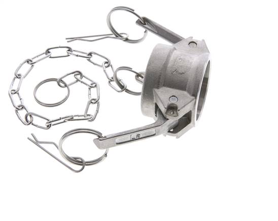 Camlock DN 32 (1 1/4'') Edelstahl-Kupplungsendkappe Typ DC MIL-C-27487