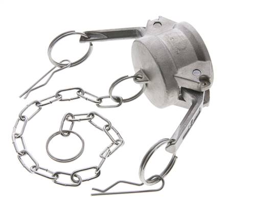 Camlock DN 32 (1 1/4'') Edelstahl-Kupplungsendkappe Typ DC MIL-C-27487